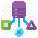 Datenstruktur Big Data Datenanalyse Symbol