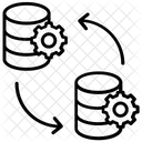 Daten Synchronisation Verwaltung Symbol