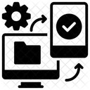 Datensynchronisation  Symbol