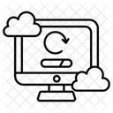 Technologie Synchronisierung Computer Symbol