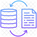 Datentransformation Datenbank ETL Symbol