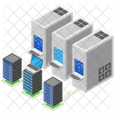 Datenubertragung Datenhosting Datenrack Symbol