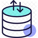 Datenbankserver Datenubertragung Server Datenubertragung Symbol