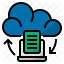 Cloud Speicher Datenubertragung Symbol