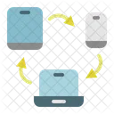 Datentransfer  Symbol