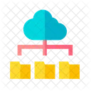 Datenubertragung Cloud Computing Datenspeicherung Symbol