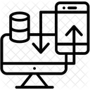 Datenubertragung Datenaustausch Datenfreigabe Symbol