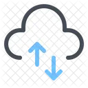 Daten Ubertragung Cloud Symbol