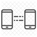 Handy Zu Handy Datenubertragung Datenaustausch Symbol