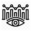 Datenuberwachung Diagrammanwendung Datenanalyse Symbol