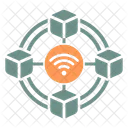 Datenverbindung Zusammenschaltung Io T Symbol