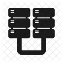 Datenverbindung Verbindung Server Symbol