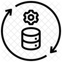 Datenmanagement Wartung Automatische Symbol