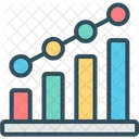 Datenvisualisierung Balkendiagramm Histogramm Symbol