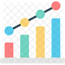 Datenvisualisierung Balkendiagramm Histogramm Symbol