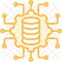 Datenwissenschaft Duoton Liniensymbol Symbol