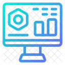 Datenwissenschaft Online Analyse Computer Symbol