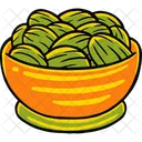 Dates In A Bowl Background Fruit Icon