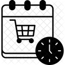 Datetime Shopping Plan Shopping Schedule 아이콘