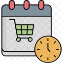 Datetime Shopping Plan Shopping Schedule Icon