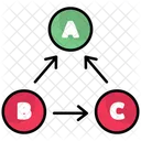 Calcolo Dei Dati Connessione Dati Blocchi Di Dati Symbol