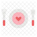 Dinner Love Dish Icon