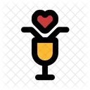 Glass Drink Love Icon