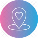 Dating Heart Location Icon