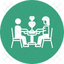 Dating Dinner Liebhaber Romantisch Icon