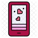 Dating App Smartphone Love Icon