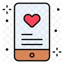 Smartphone Dating App Heart Icon