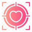 Dating App Target Love And Romance Icon
