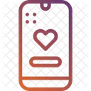 Love Smartphone Romance Icon
