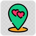 Valentine Day Location Pin Dating Symbol