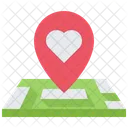 Dating Location Heart Location Romantic Location Icon