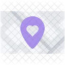 Location Map Heart Icon