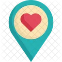 Pin Heart Love Icon