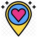 Loacation Love Heart Icon