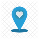 Heart Pin Location Icon