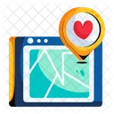 Favourite Location Dating Location Online Navigation Icon