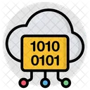 Datos Binarios En La Nube Codigo Binario En La Nube Codigo Digital Icono