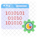 Datos Binarios Gestion De Datos Datos Binarios En Linea Icono