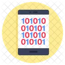 Datos Binarios Codigo Binario Movil Codigo Digital Icono