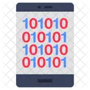 Datos Binarios Codigo Binario Movil Codigo Digital Icono