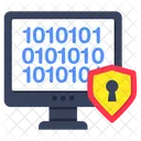 Datos Binarios Codigo Binario Seguro Codigo Digital Icono