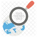 Datos Binarios Investigacion Binaria Big Data Icono