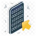 Datos Binarios Moviles Codigo Binario Aplicacion De Datos Binarios Icono