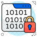 Datos Binarios Seguros Numero Binario Seguro Codigo Binario Seguro Icono