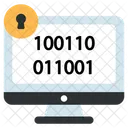 Datos binarios seguros  Icono