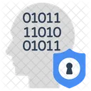 Datos Binarios Seguros Seguridad De Datos Binarios Proteccion De Datos Binarios Icono